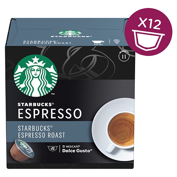 Pack of 12 Starbucks Espresso Roast capsules